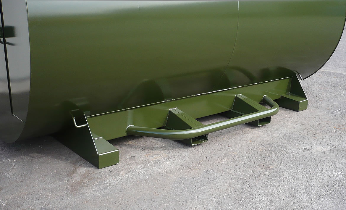 7500l horizontal bulk tank integrated base