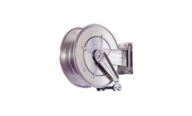 Spring Rewind Stainless Hose Reel for up to 14M x 1