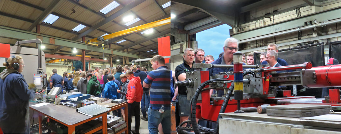 The Young Farmers' Club are shown around the Fuel Proof main factory floor, where sheet steel is transformed into our industry-leading fuel tanks