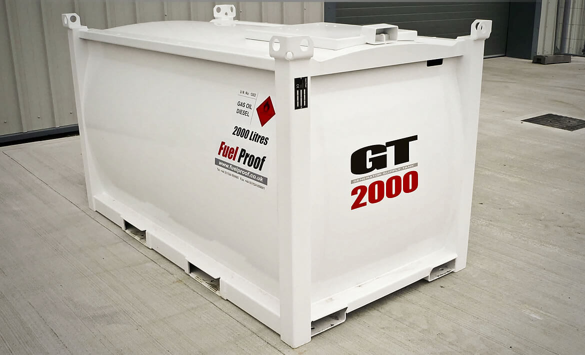 2,000 litre generator fuel tank