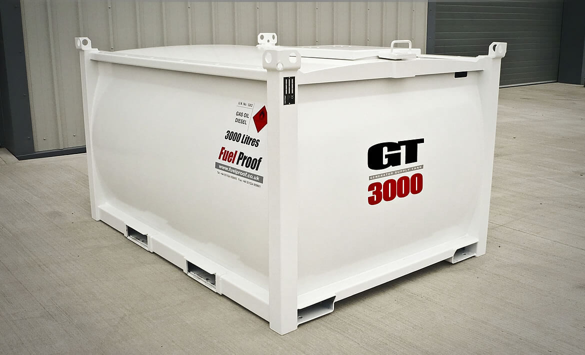 3,000 litre generator tank